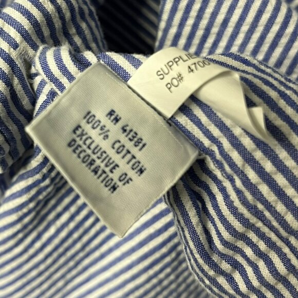 Ralph Lauren Men's Short Sleeve Button Down Shirt Blue White Stripe 2XB/2XL - Picture 7 of 7